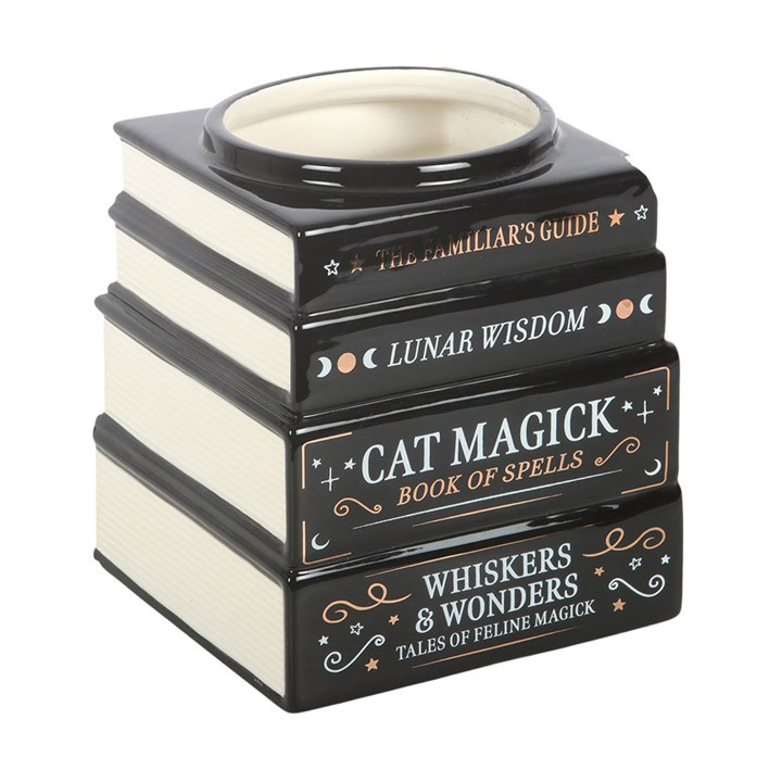 Black Cat Magick Book Stack Vase, image 3 of 5