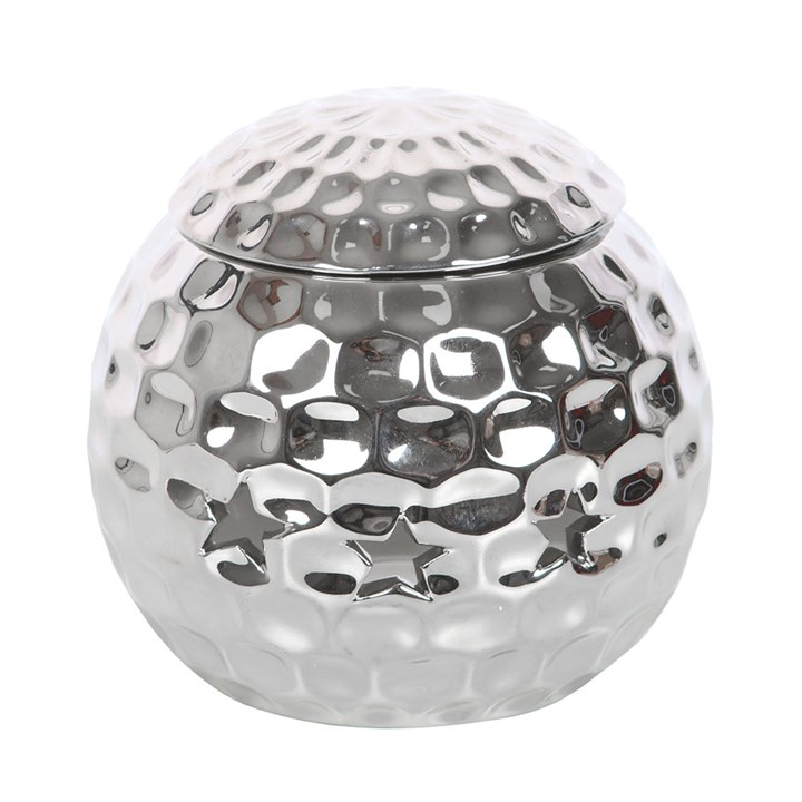 Silver Disco Ball Oil Burner, image 3 of 6