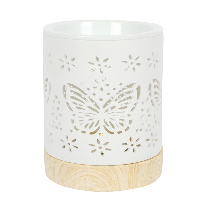 Matte Ceramic Butterfly Oil Burner, image 2 of 5