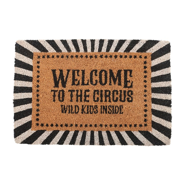 Black Welcome to the Circus Doormat, image 2 of 4