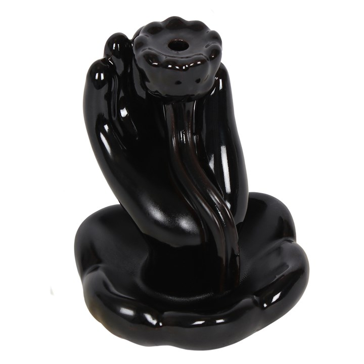 Hand & Lotus Flower Backflow Incense Burner, image 3 of 4