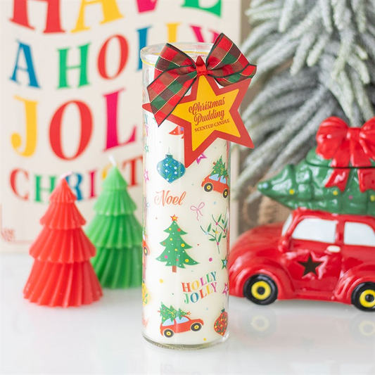 Nostalgic Christmas Pudding Scented Tube Candle, image 1 of 5