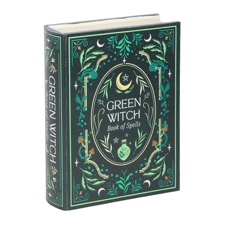 Green Witch Book Shaped Storage Box, image 2 of 5