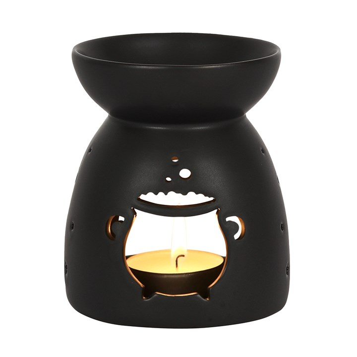 Black Cauldron Cut Out Oil Burner, image 2 of 5