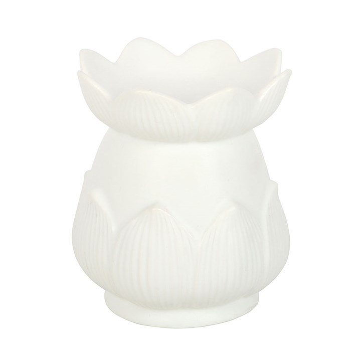 White Lotus Flower Oil Burner, image 4 of 7