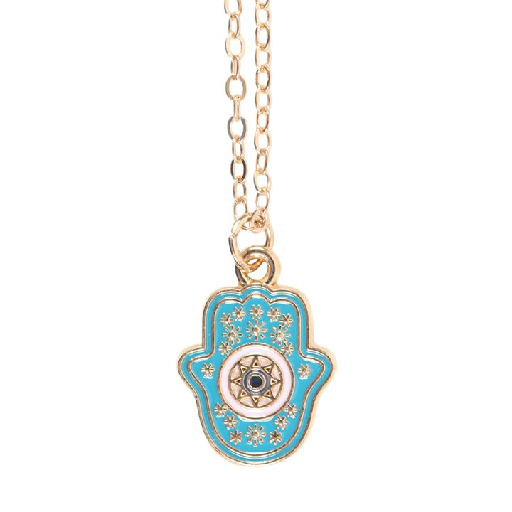 Hand of Hamsa Necklace on Greeting Card, image 4 of 6