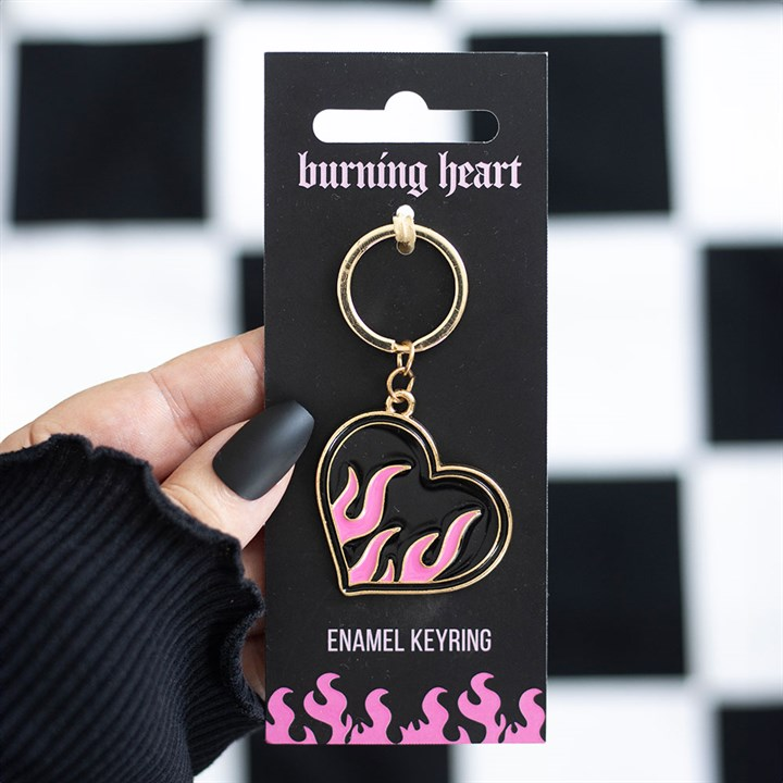 Burning Heart Keyring, image 1 of 5