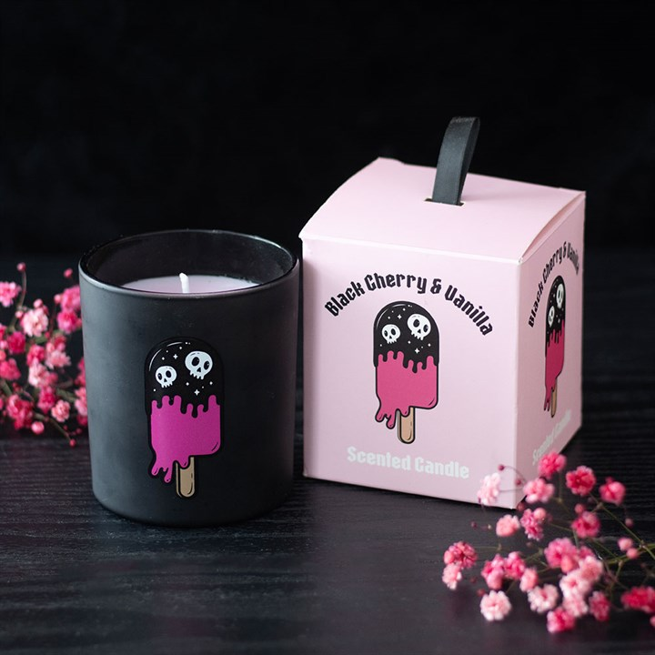 Black Cherry & Vanilla Scented Candle, image 2 of 6