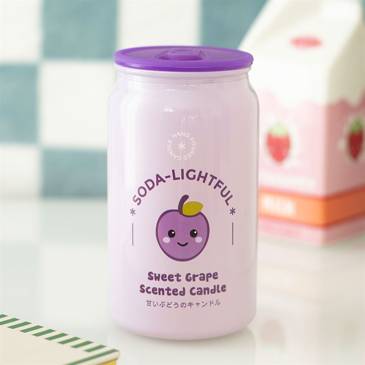 Sweet Grape Soda Can Candle, image 2 of 6