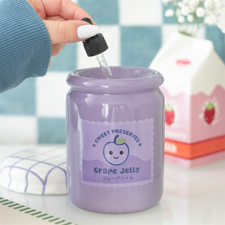 Grape Jelly Jar Oil Burner and Wax Warmer, image 3 of 7