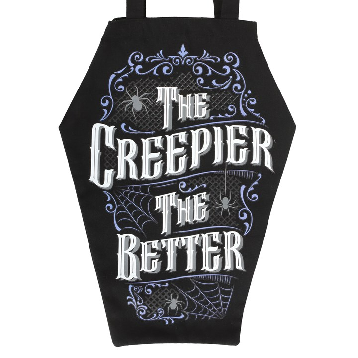 The Creepier the Better Coffin Shaped Tote Bag, image 3 of 5