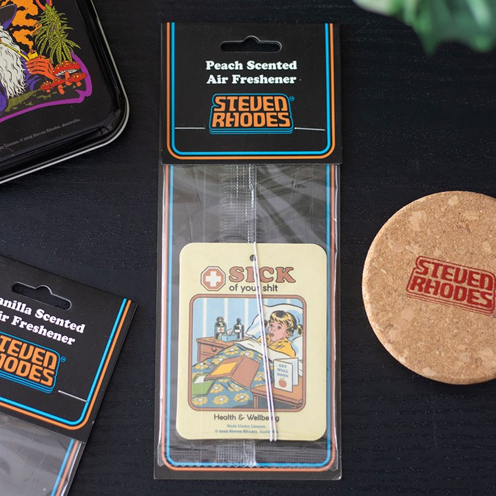 Sick of Your Sh*t Peach Air Freshener by Steven Rhodes, image 1 of 4